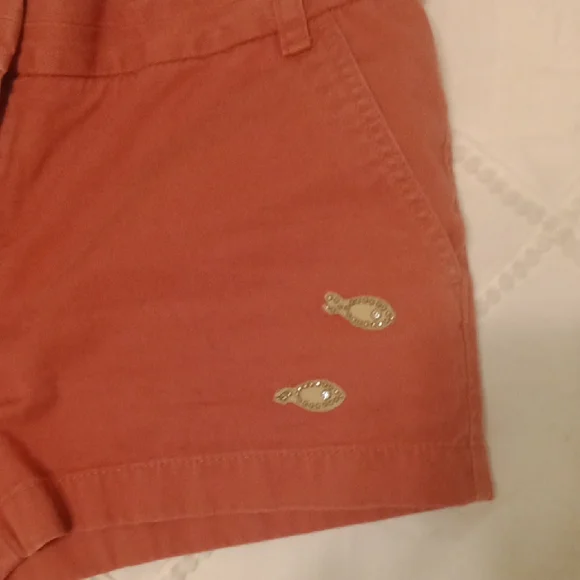 Women's Coral Shorts with Fish Embroidery J Crew - Picture 3 of 7